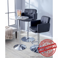 Lumisource BS-TW-STOUT BK Stout Bar Stool